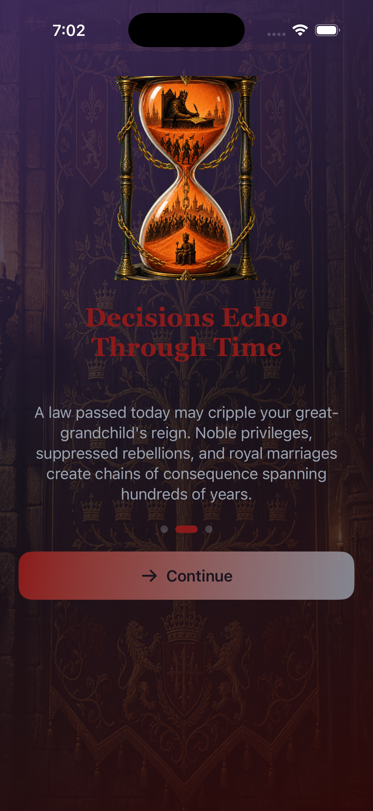 Onboarding Consequences screen